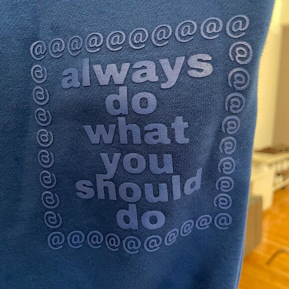 ADWYSD Blue Hoodie Large - Picture 3 of 6